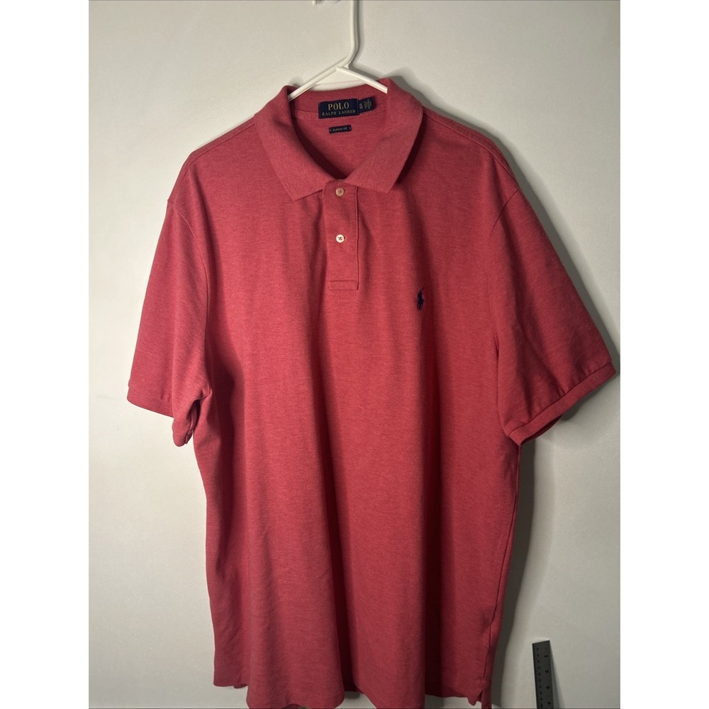 Polo‎ Ralph Lauren Polo Shirt Mens XLT Brick Red